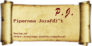 Pipernea Jozafát névjegykártya